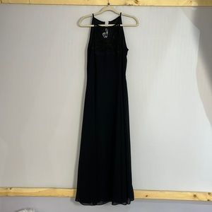 Scott McClintock Black Lace Detail Gown